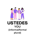 Learn Spanish Personal Pronouns: ustedes (you informal/formal plural)
